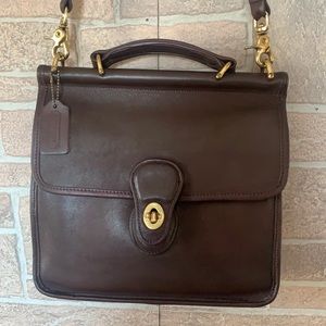 Vintage Coach Willis Brown Leather Bag